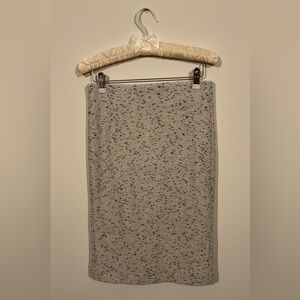 Ann Taylor Petite Pull On Pencil Skirt, White/Black Tweed, Size XSP